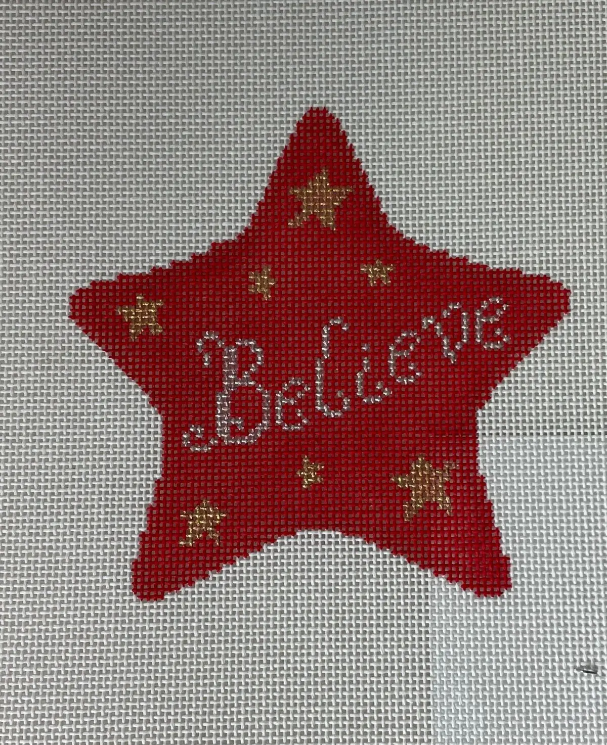 * Susan Roberts Needlepoint Sr5771 Believe Star 1