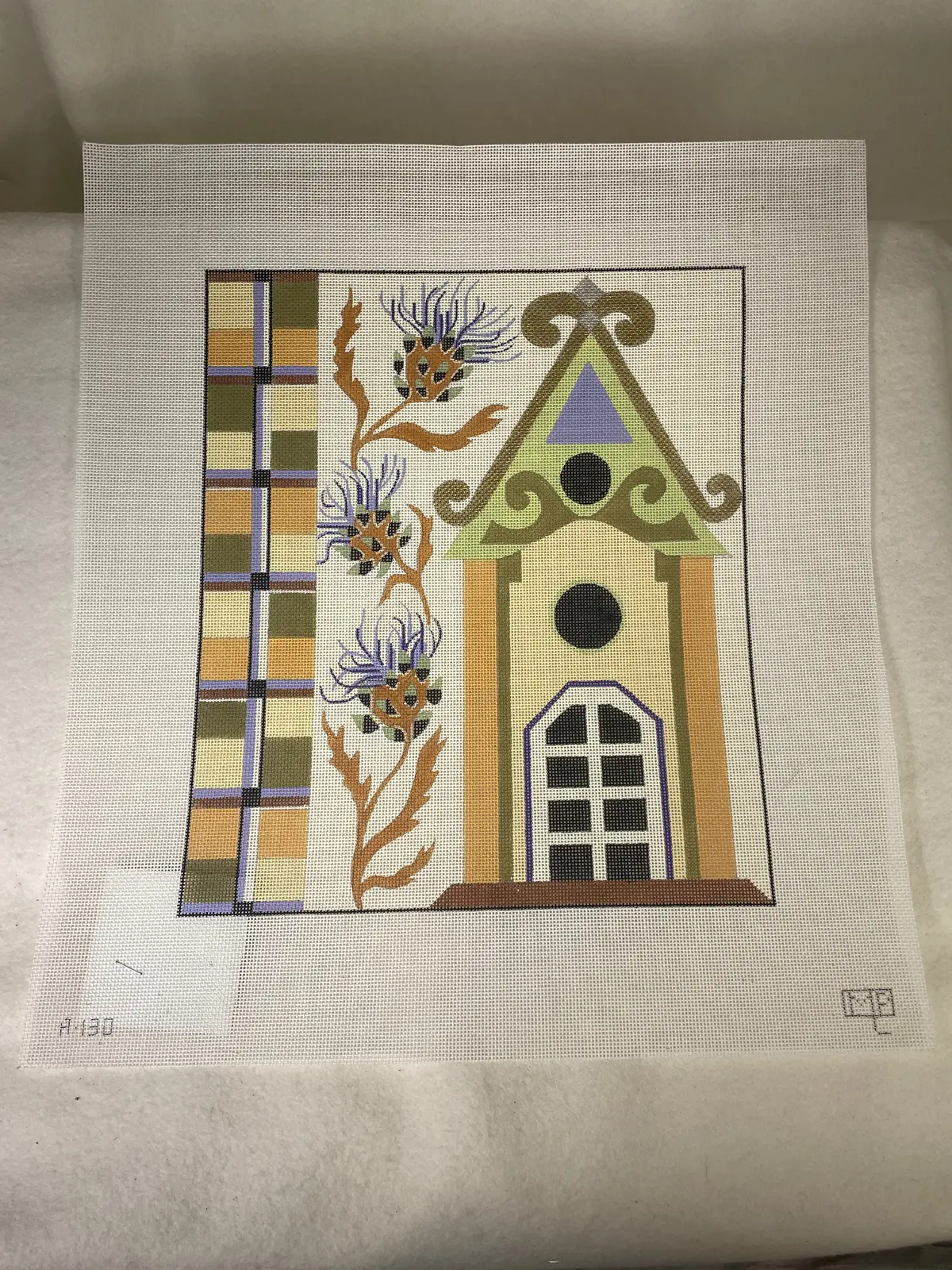 * Sale / Melissa Prince Designs A130 Fall Thistle Birdhouse 1