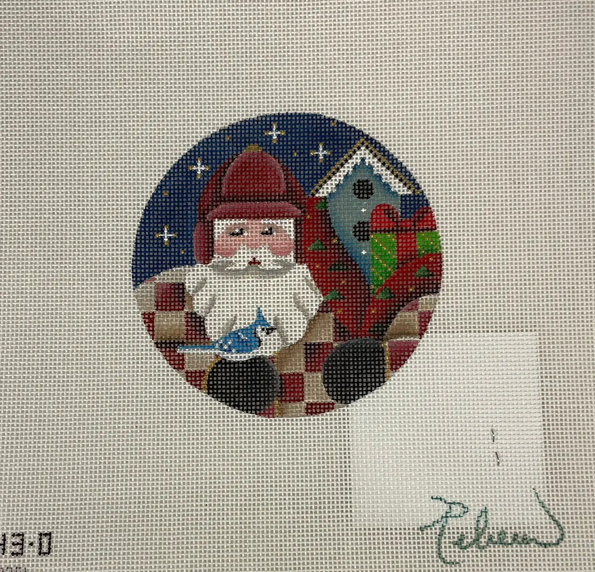* Rebecca Wood 543D Bird Watcher Santa 1