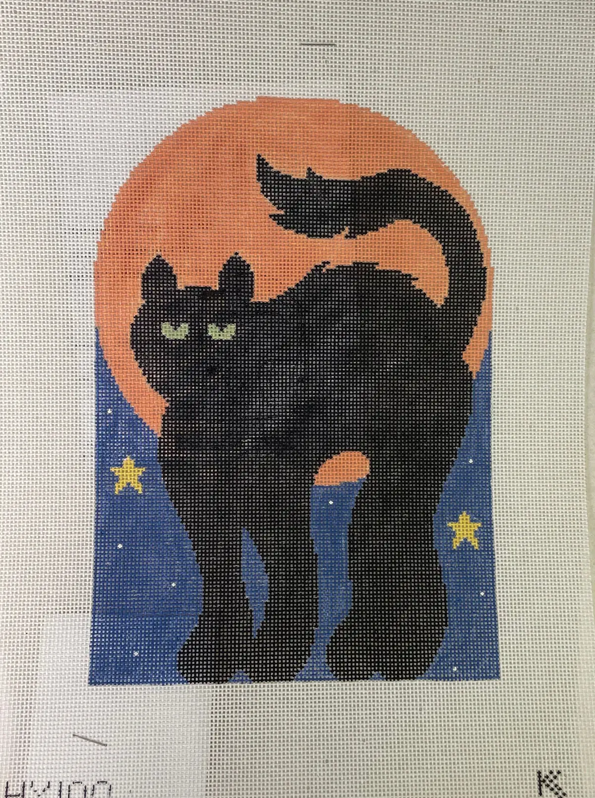 *Sale  Kathy Schenkel Hx100 Black Cat W/ Bat Button 1