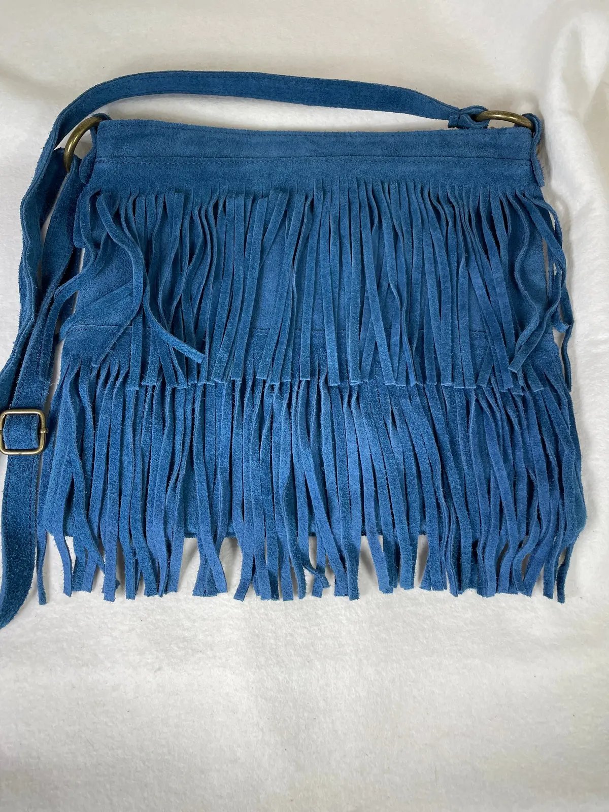 * Fringe Bag- Turquois 1