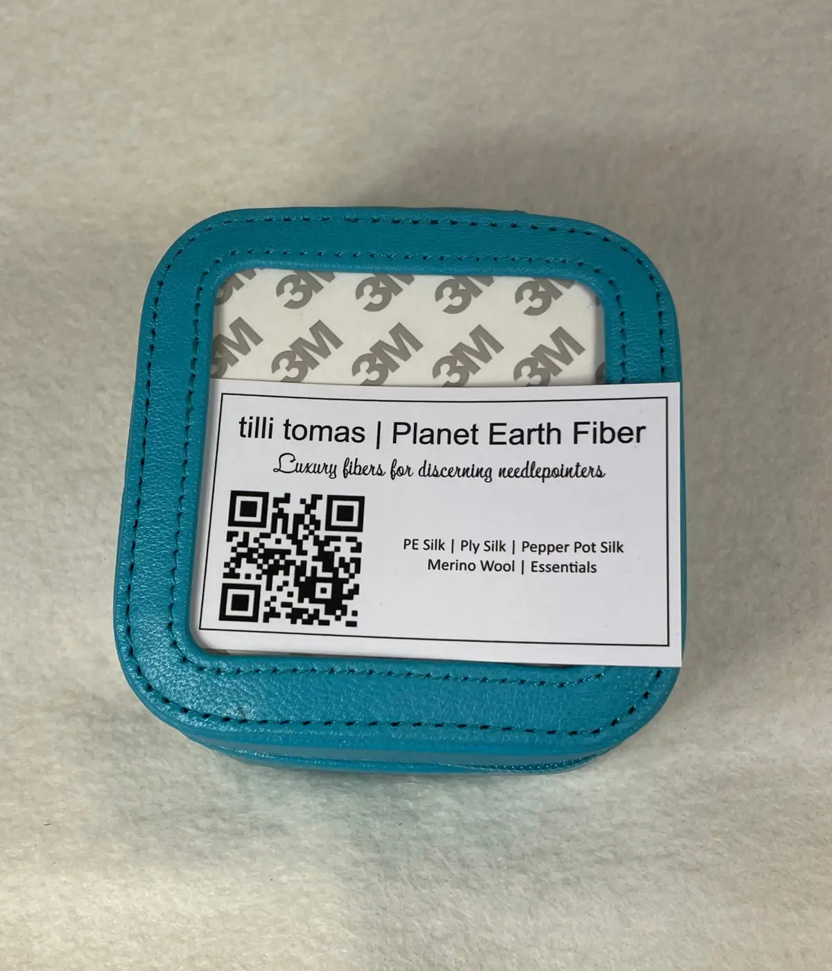 Planet Earth Leather Jewelry Case - Oasis / 3In. Insert 1