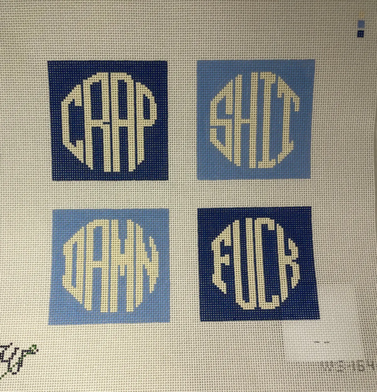 * Wipstitch 164 Coastal Blue Dirty Coasters 1