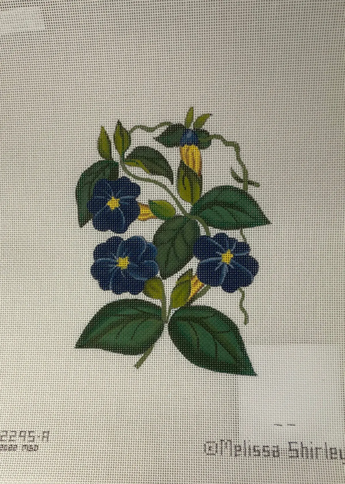 * Melissa Shirley 2295A Blue Flowers- Turtle Bag 1