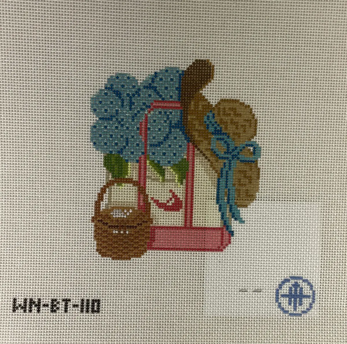 *Wheelhaus Needlepoint Bt110-  Ack Tote - 18 Mesh 1