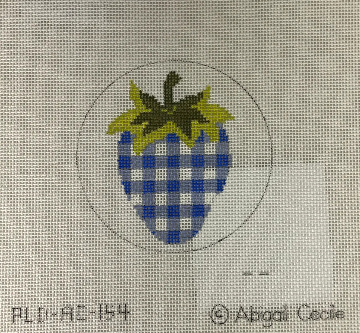 * Abigail Cecile Pld-Ac154 Strawberry Collection- Blue And White Gingham 1