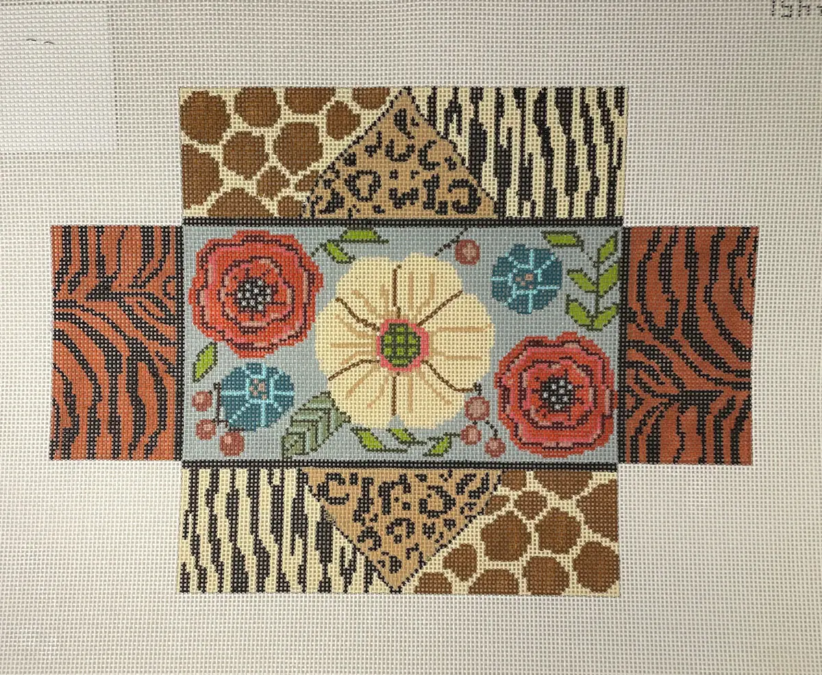 *Sale Gayla Elliott Ge451 Floral Animal Print Brickcover 1