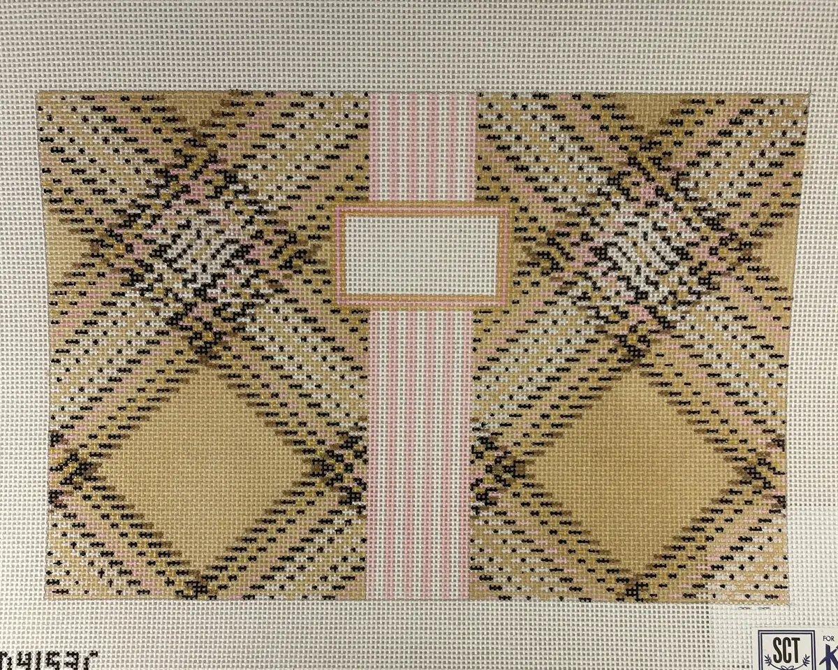 * Sct Designs Kcd4153c Tartan Plaid Clutch- Cream 1