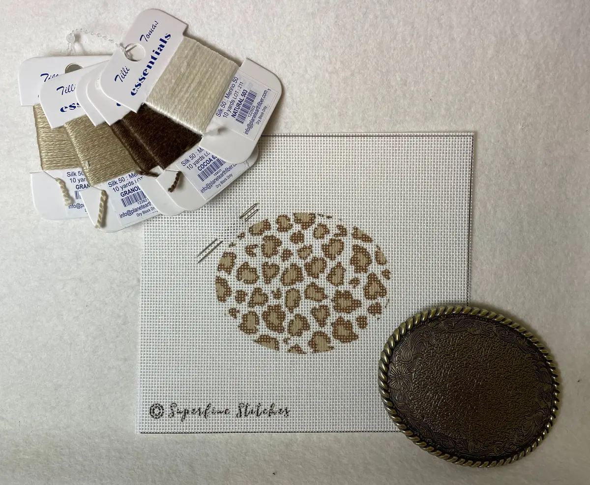 Superfine Stitches Buckle Kit- Brown Leopard 1