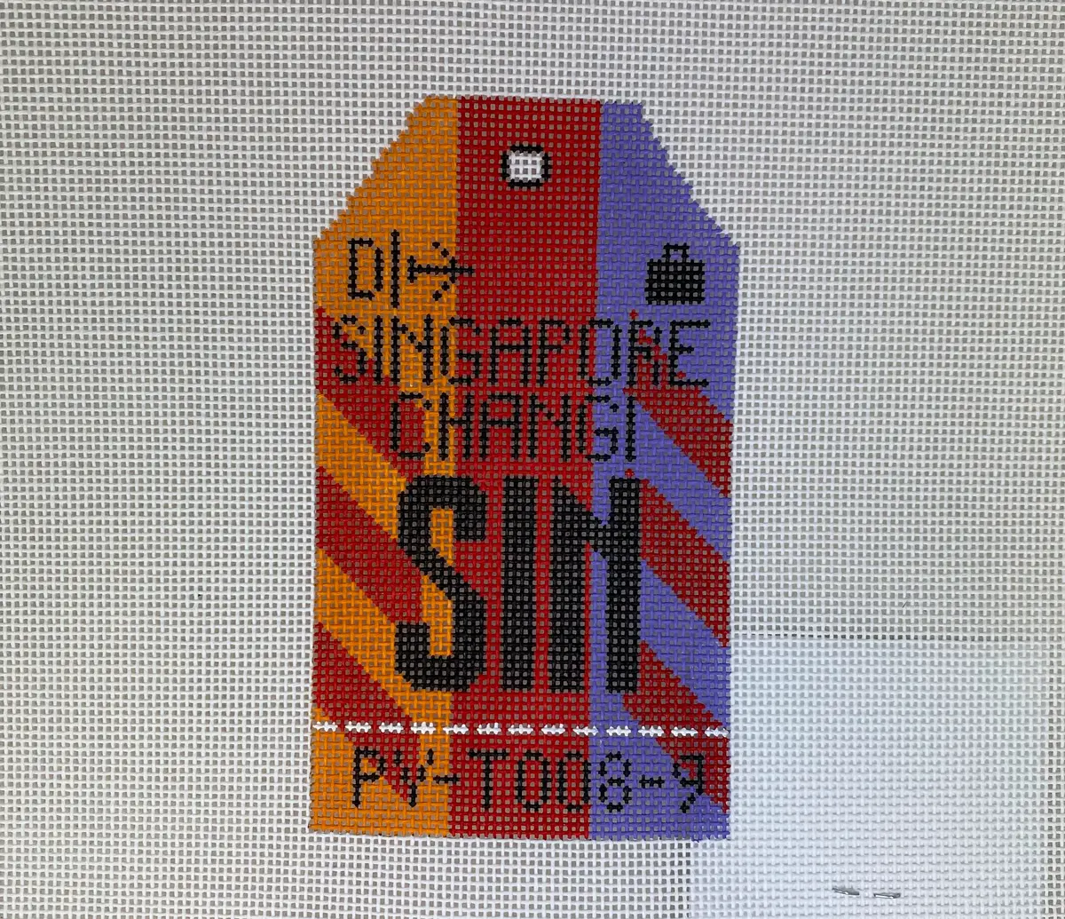 * Hedgehog Needlepoint Hh1sin Singapore 1