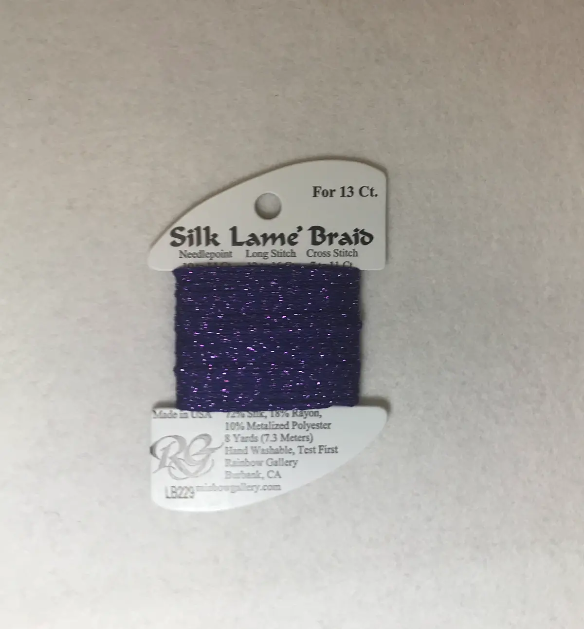 Silk Lame Braid Lb229 Plush Purple 1