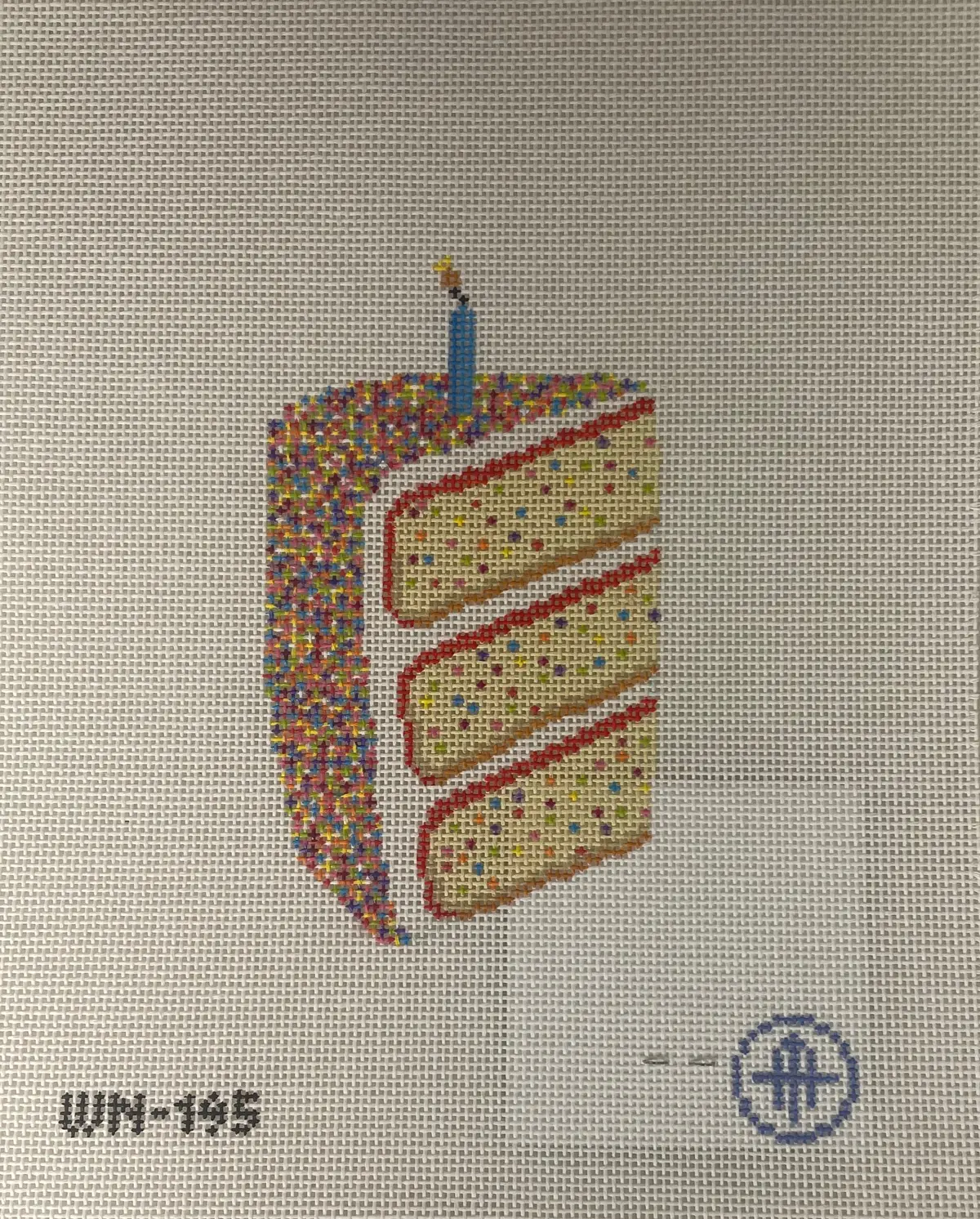 *Wheelhaus Needlepoint 195 It's Sprinkles Cake 1