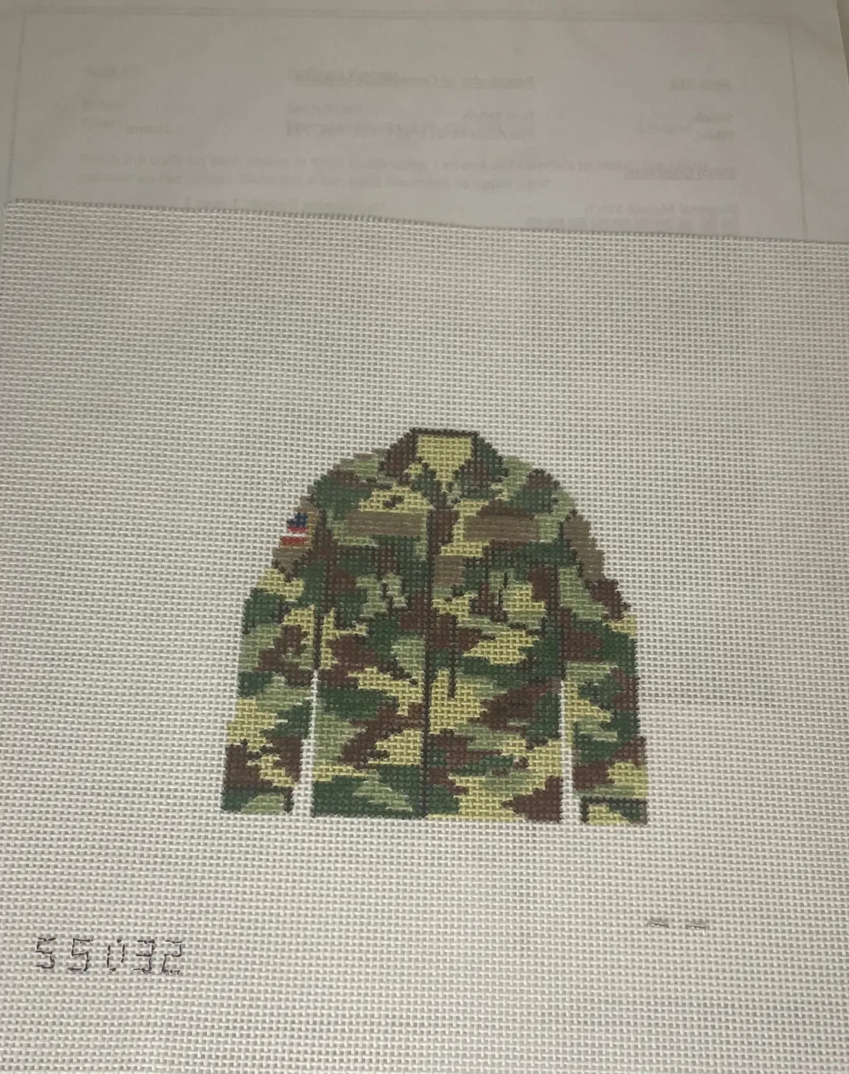 * Stitch Style Army Camoflage Blouse With Stitchguide- Military Collection 1