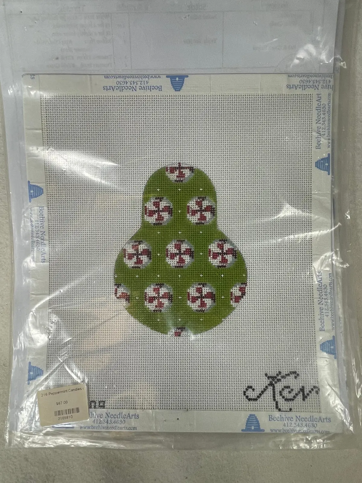 * Sale / Kelly Clark Designs Peppermint Candies On Anjou 1