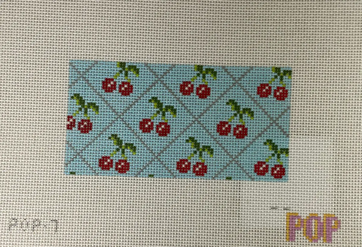 *Pop Needle Arts 7 Blue Cherry 3X6 1