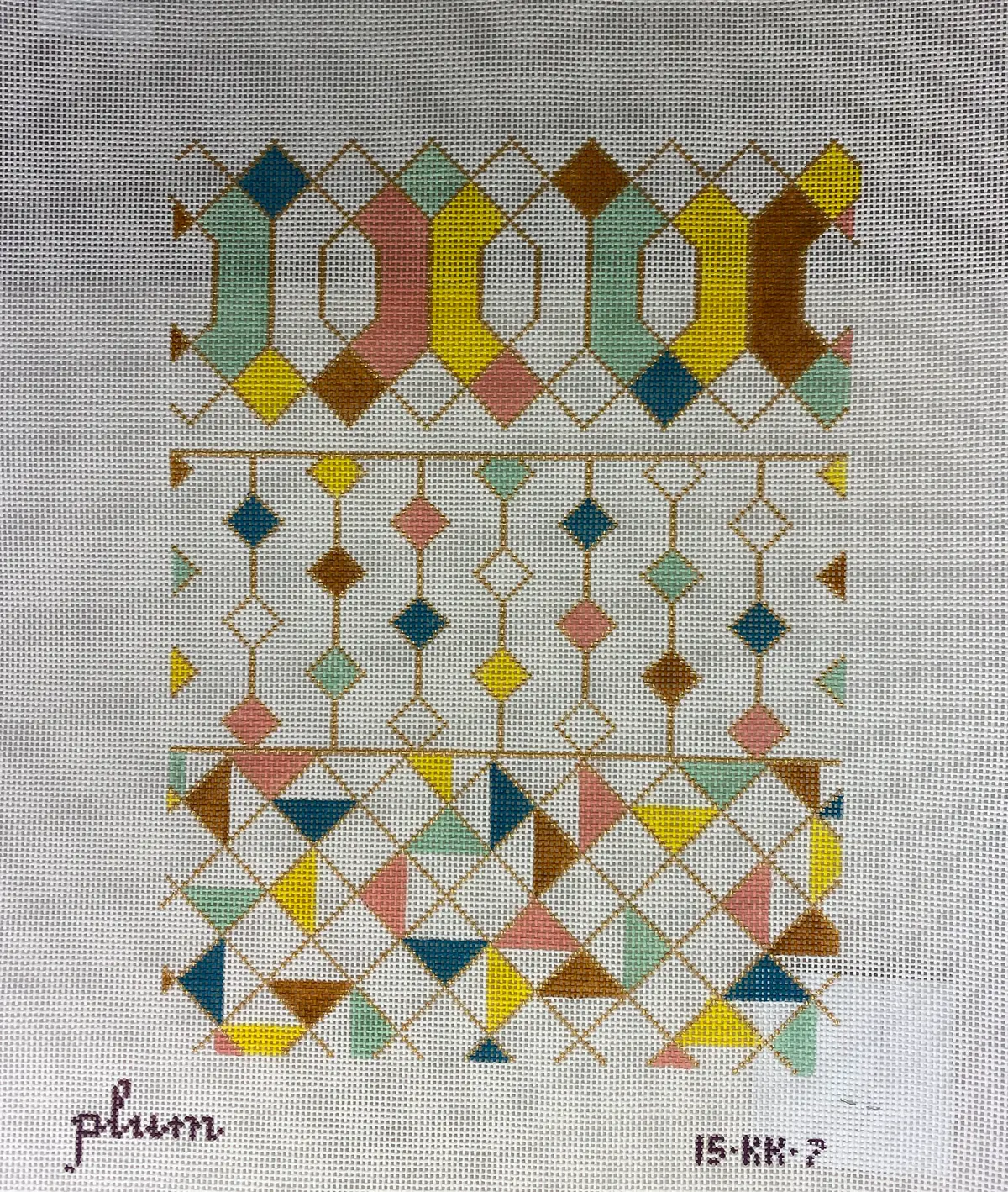 * The Plum Stitchery 15Kk7 Triple Color 1