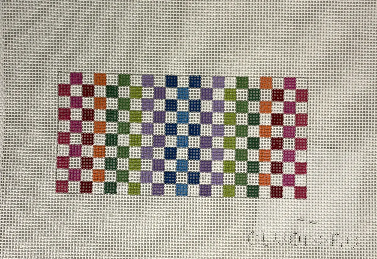 C'ate La Vie 018 Rectangular Insert- Rainbow Check 1