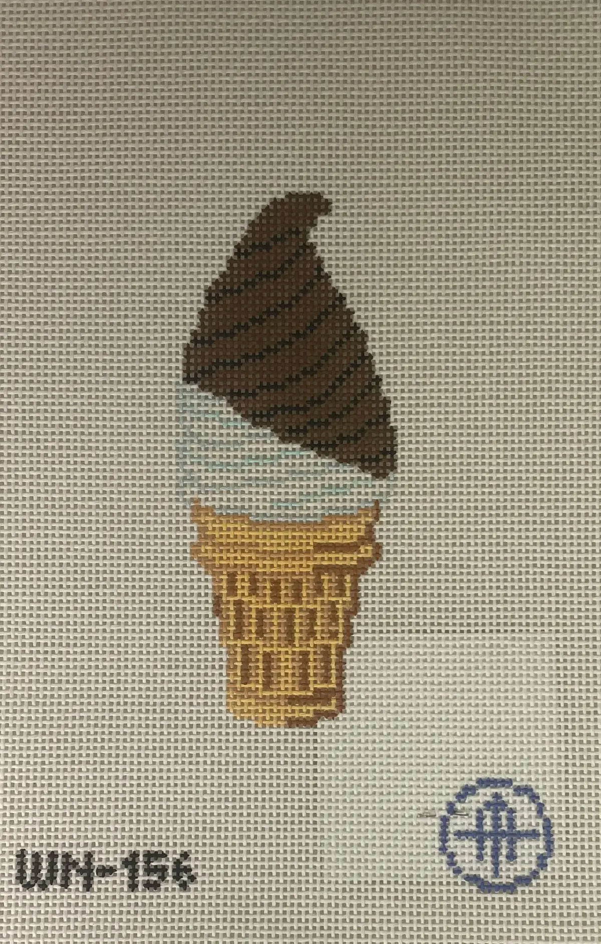 *Wheelhaus Needlepoint 156 Oh Fudge Ice Cream Cone 1