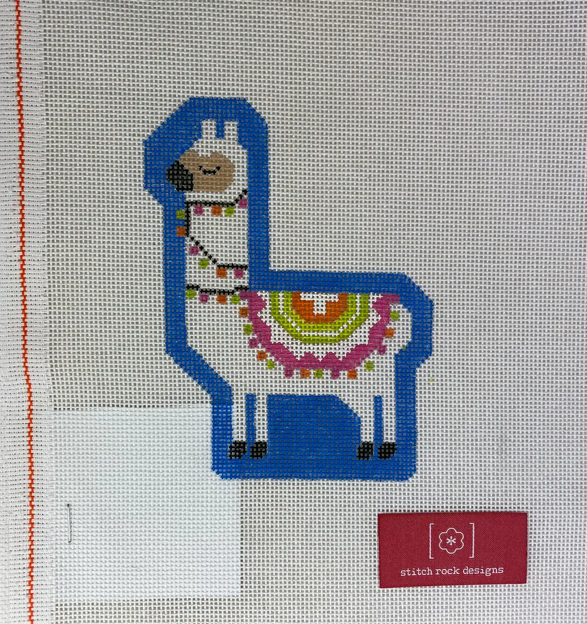Stitch Rock Designs 235 L-02B Blue Llama 1