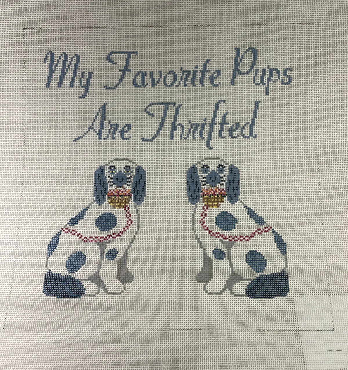 *Sale Anne Fisher Needlepoint Pm01 Thrifty Dogs 1