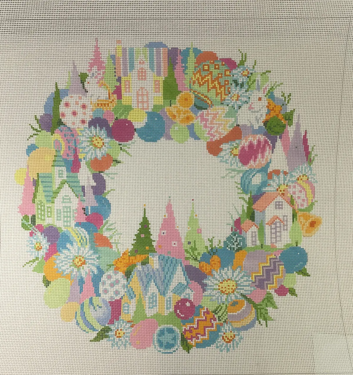 * A Stitch In Time 392 Easter Wreath 13M 1