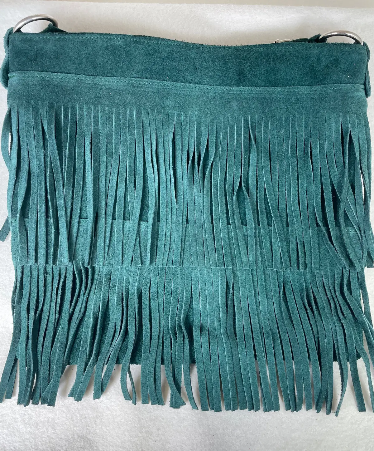 * Fringe Bag- Spruce Green 1