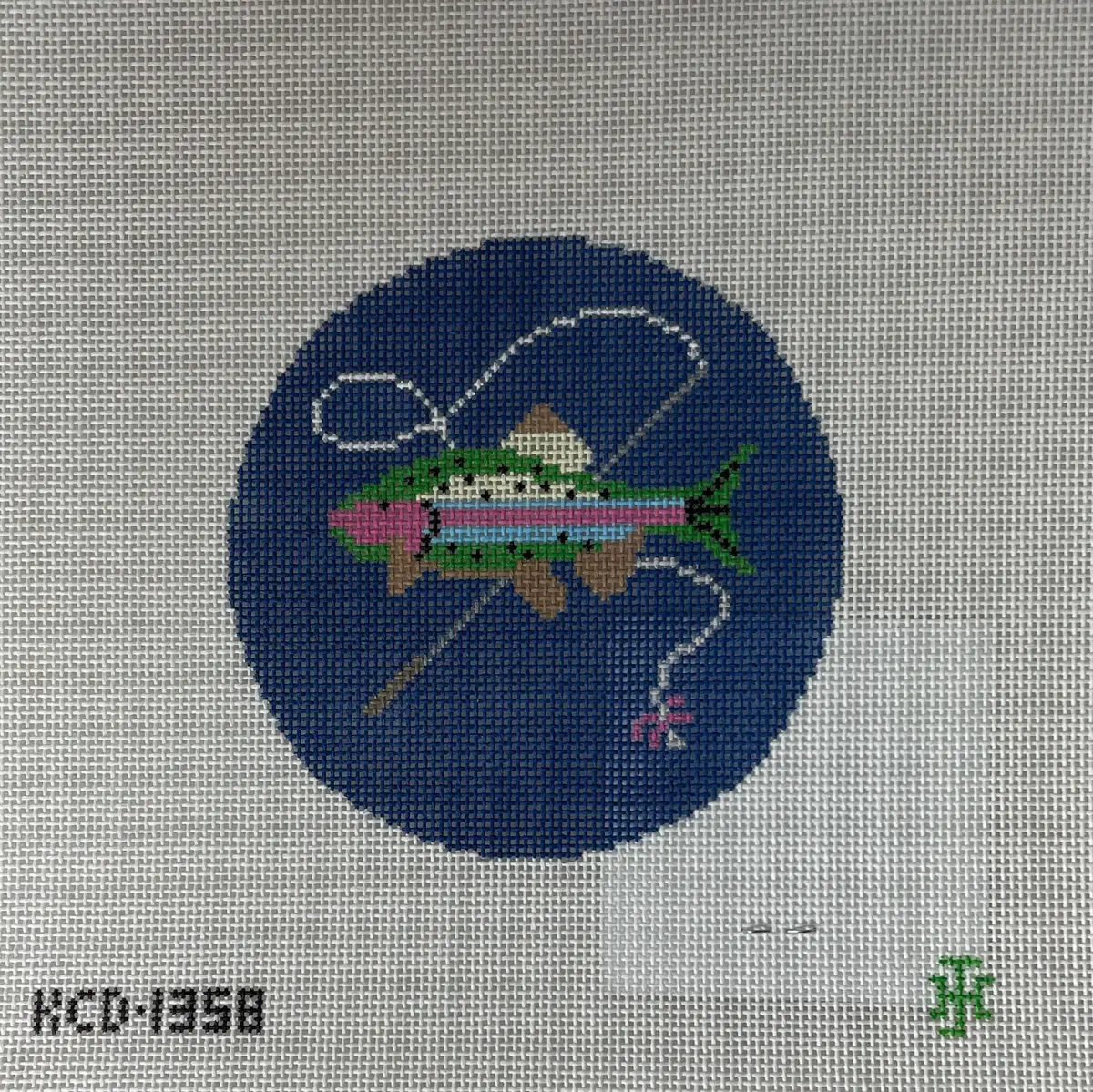 * Kcn Designers Kcd1358 Fish With Rod- Blue 1