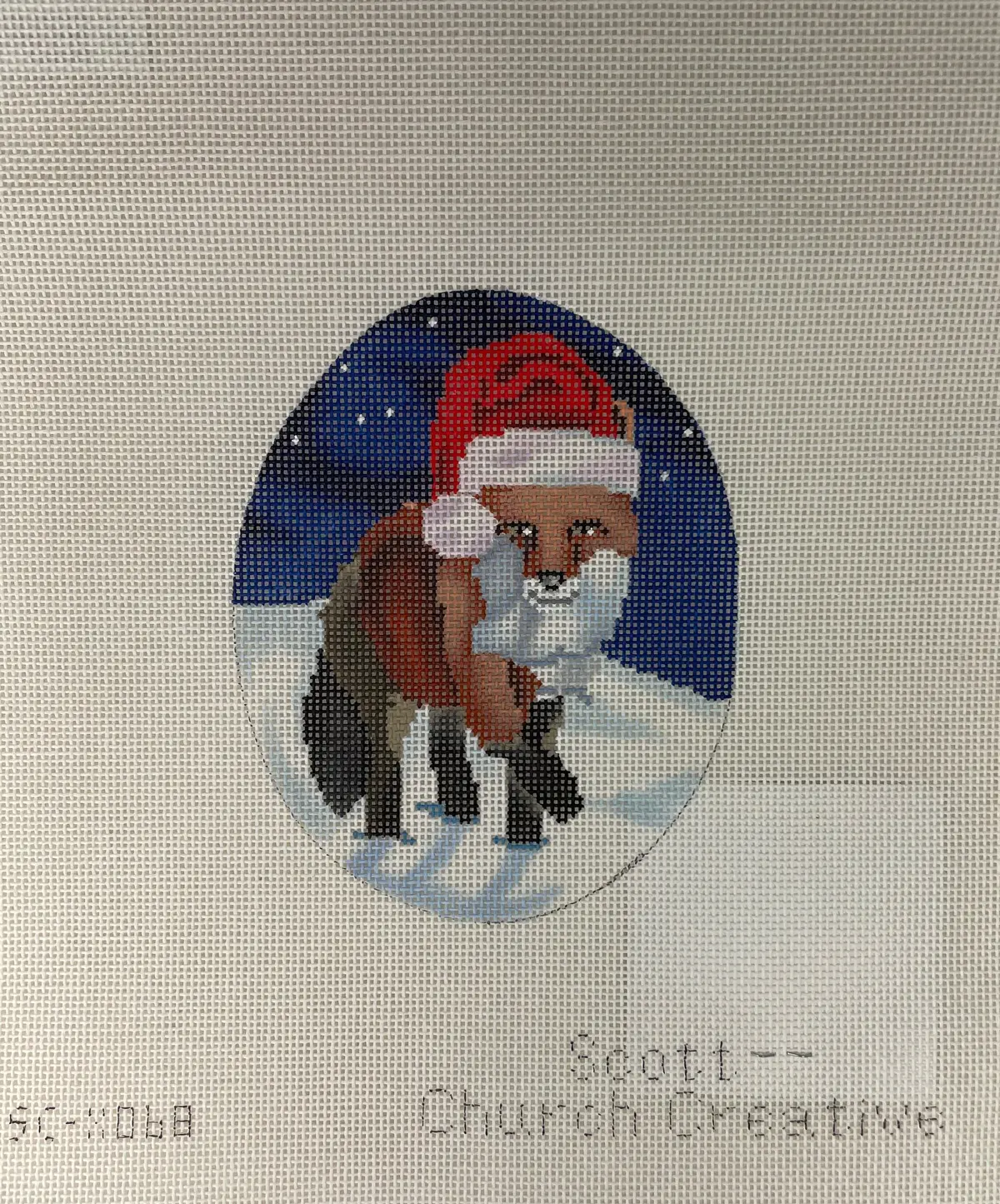 * Cbk Needlepoint Sc-Xo68 Starlight Fox 1