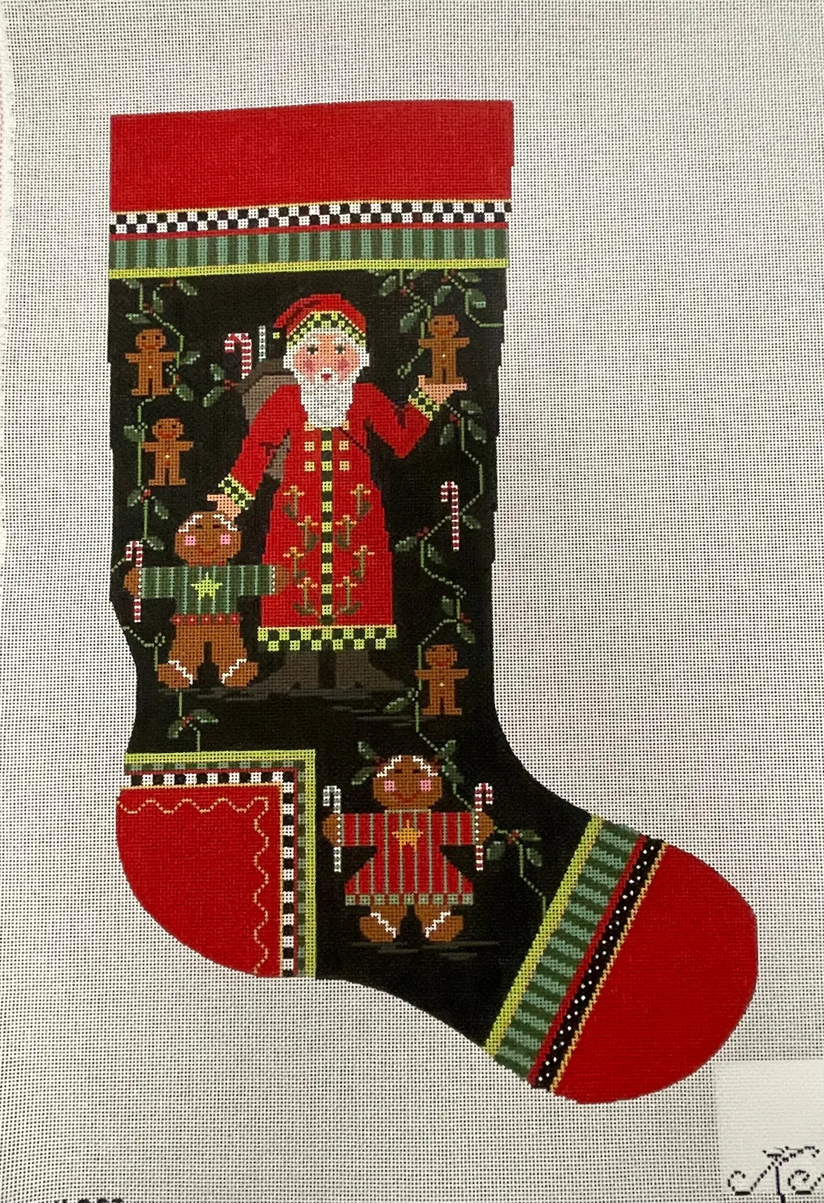 * Kcn Designs 160St Santa And Gingerbread 1