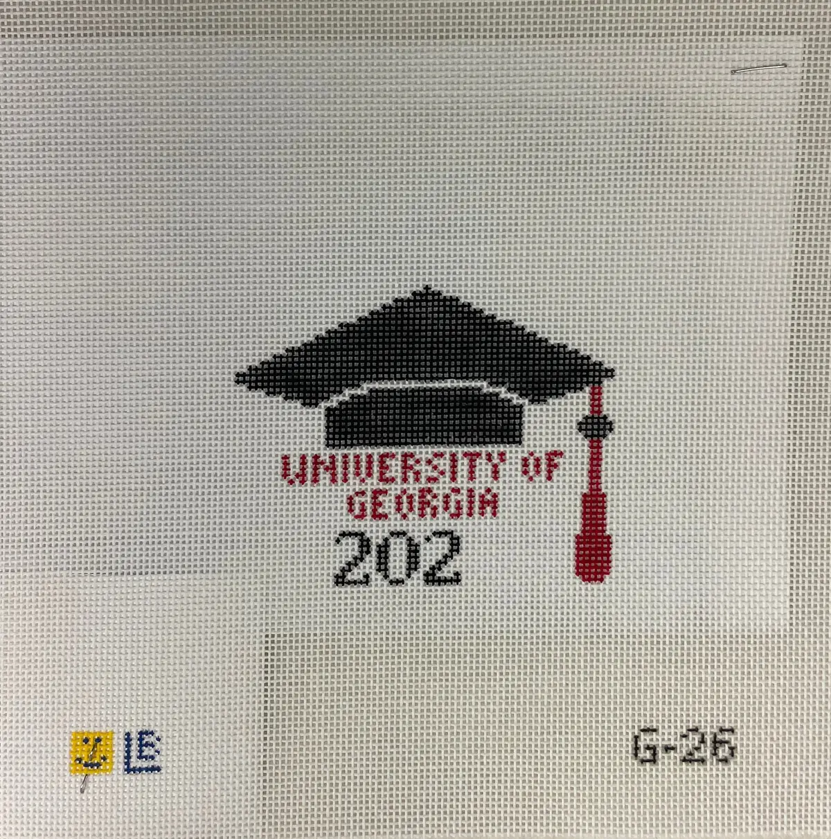 * Lauren Bloch Designs G26 University Of Georgia Grad Cap 1