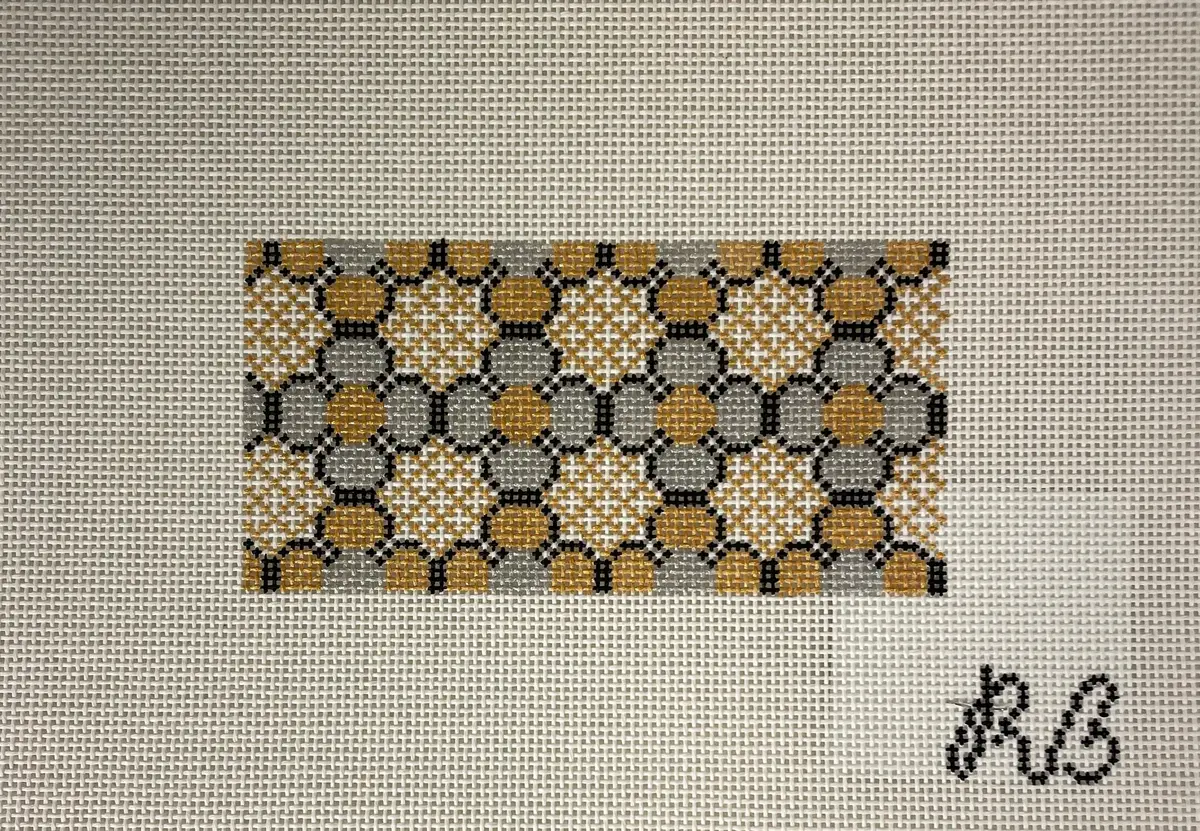 Rachel Barri  Floral Lattice Clutch Insert- Silver And Gold 1
