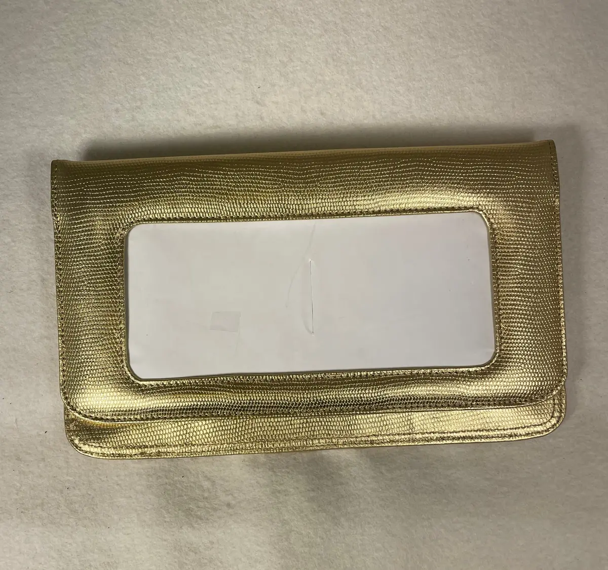* Lee Clutch Bag64gl Gold Lizard 1