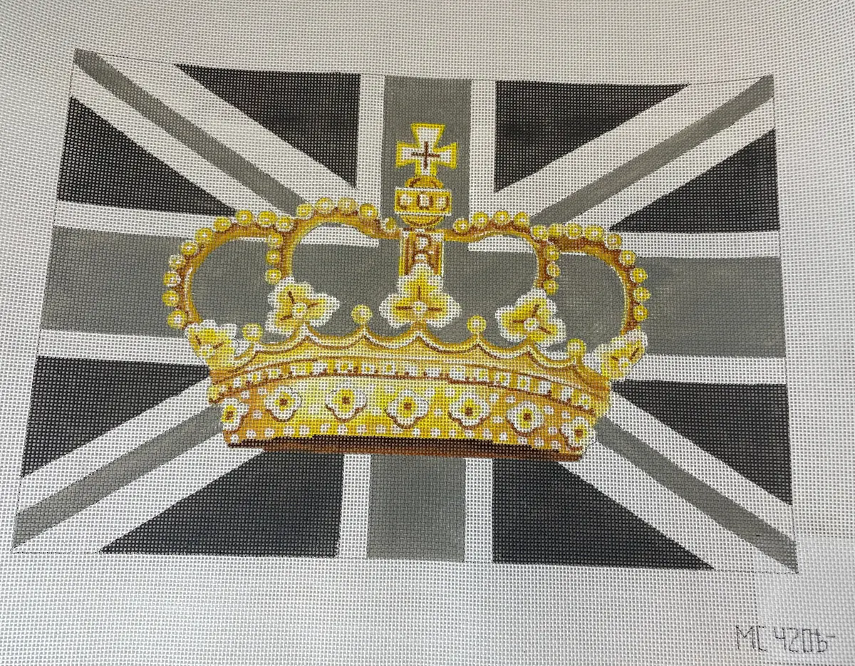 Colors Of Praise Mc420b British Flag With Crown On Neutral Pallet 1