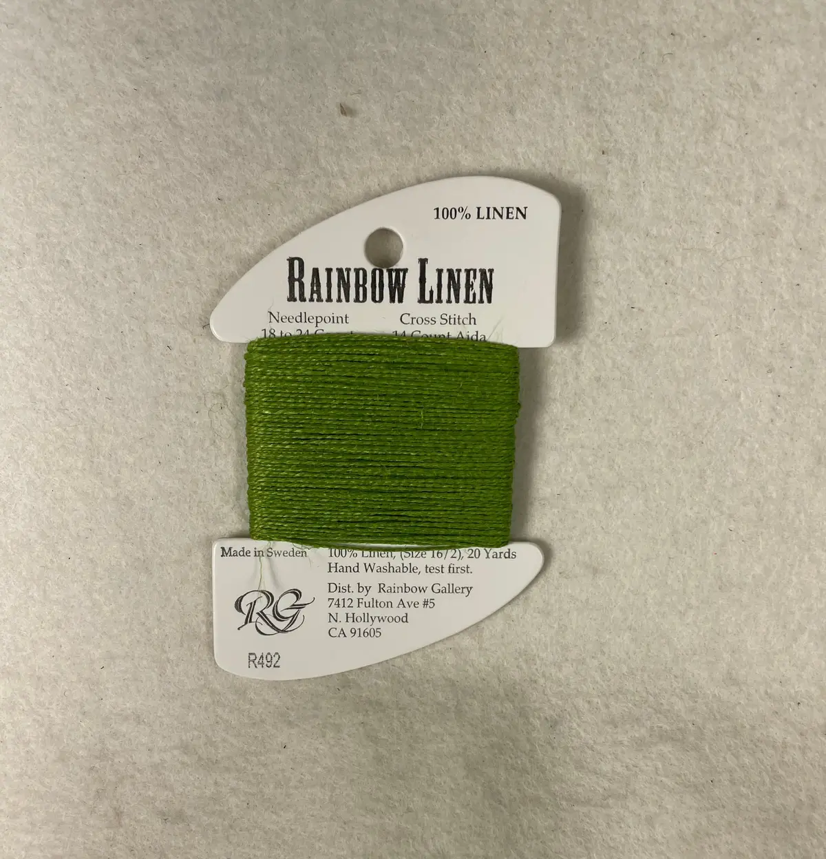 Rainbow Linen R492 Greenery 1