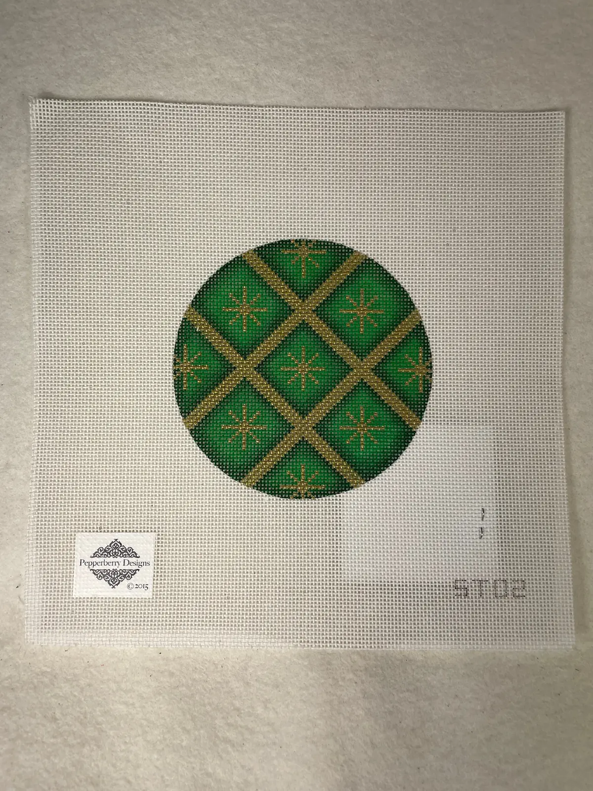 Pepperberry Designs St02 Quilted Star Green 1