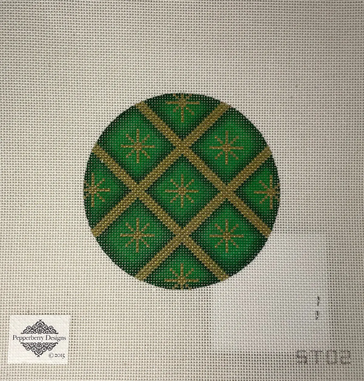 * Pepperberry Designs St02 Quilted Star Green 1