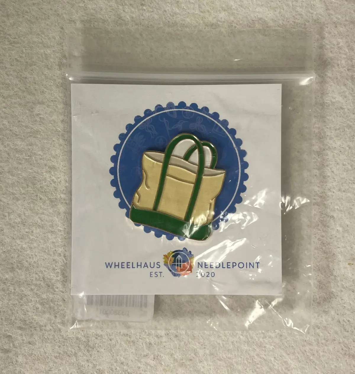 Wheelhaus Needlepoint  Boat Tote Green Needle Minder 1