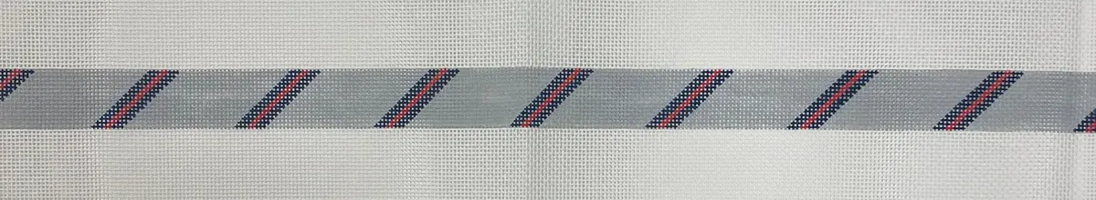 * The Meredith Collection 121Ee Diagonal Stripe Grey/ Navy/ Red 13M 1
