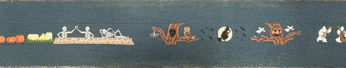 * Jane Burton Navy Halloween Belt 1