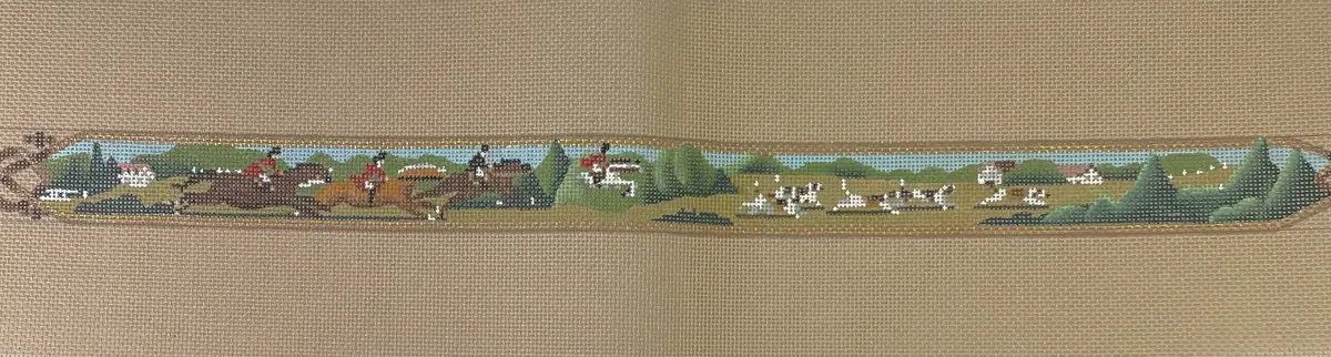 * Susan Roberts Needlepoint Ttb145 Hunt Scene- 18M 1