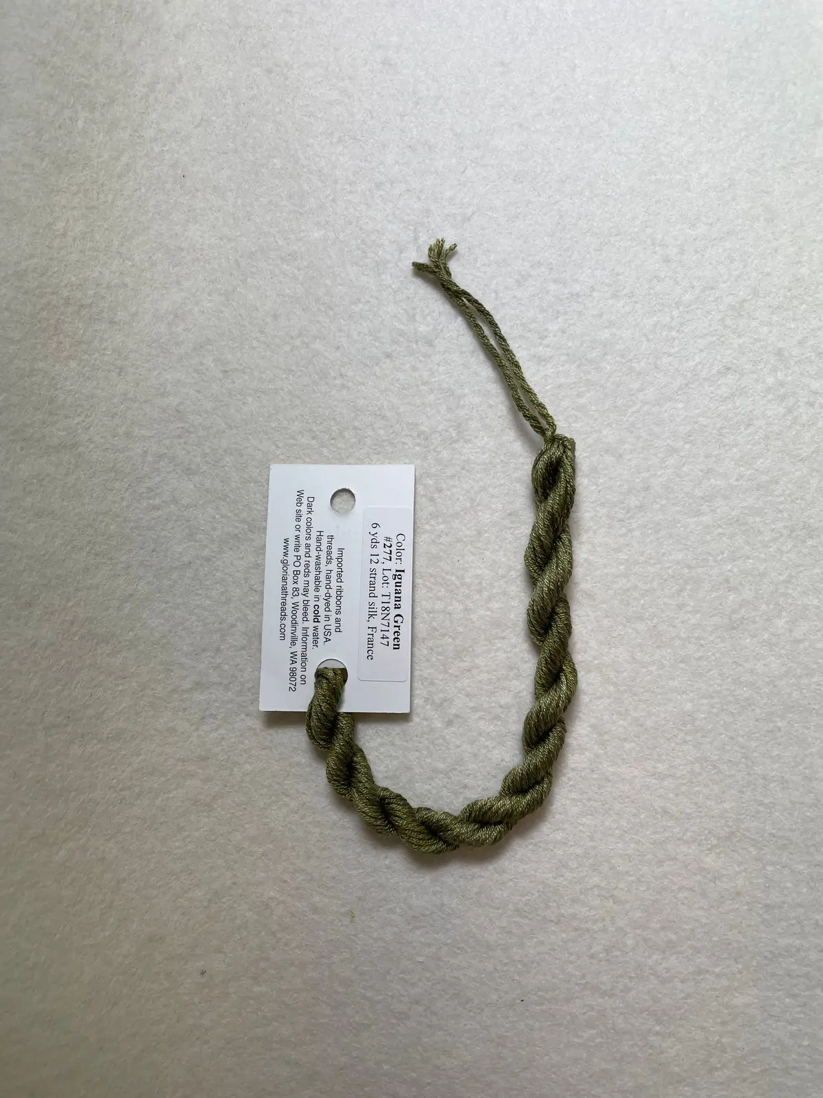 Gloriana Silk Floss 277 Iguana Green 1