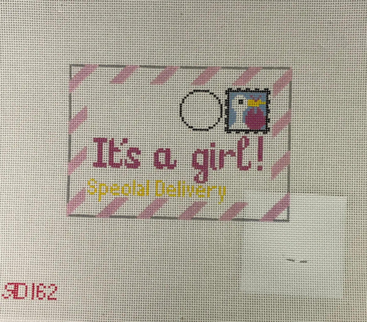 * Rachel Donley Needlepoint Rd162  It's A Girl Letter 1