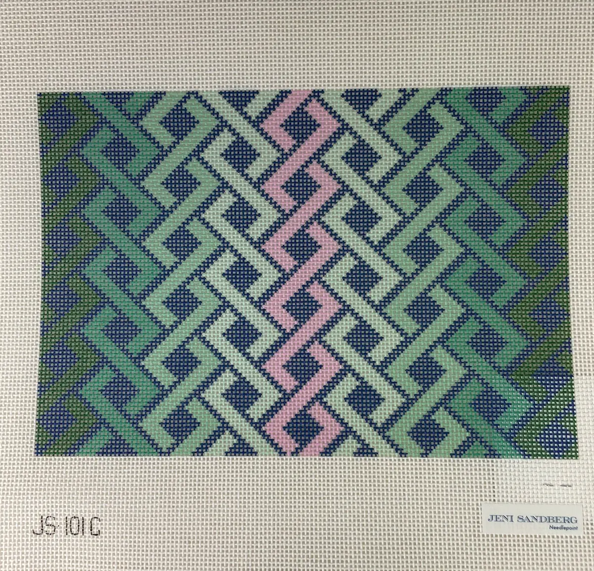 Jeni Sandberg Js-101C Hicks Clutch- Green/Pink 1