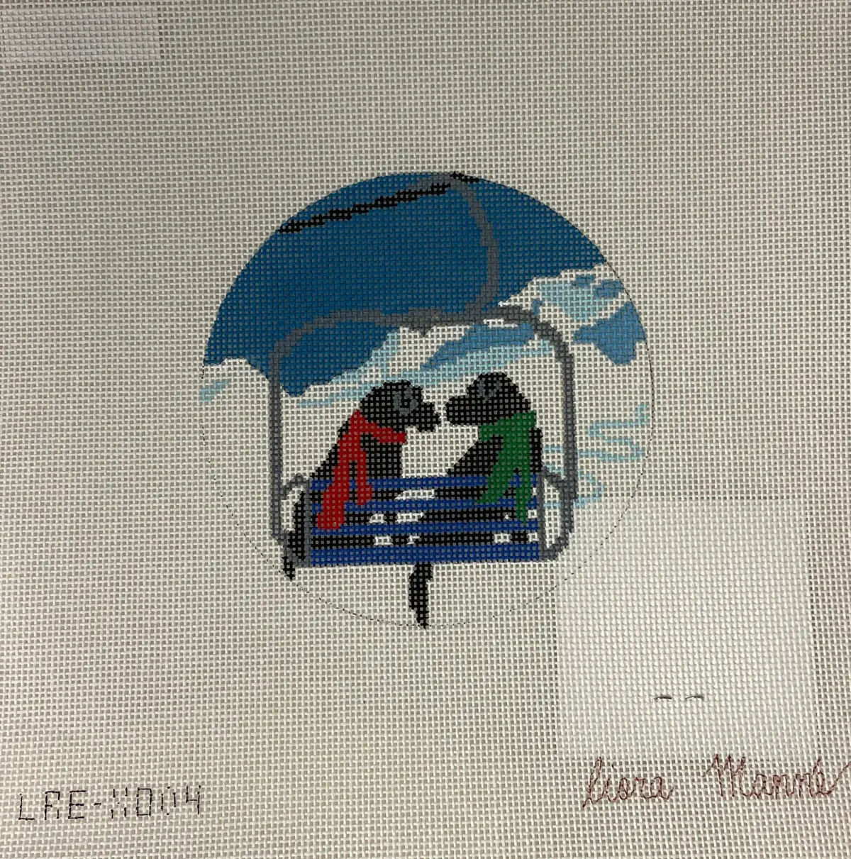 * Cbk Needlepoint Collections Lre-Xo04 Ski Lift Love 1
