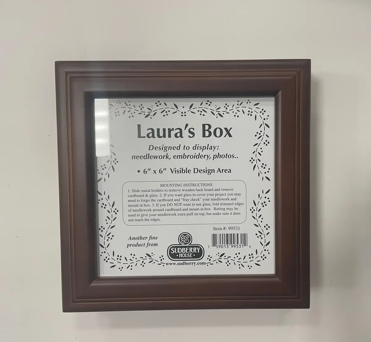 Sudberry House New Laura's Square 6X6 Box- Mahogany 1