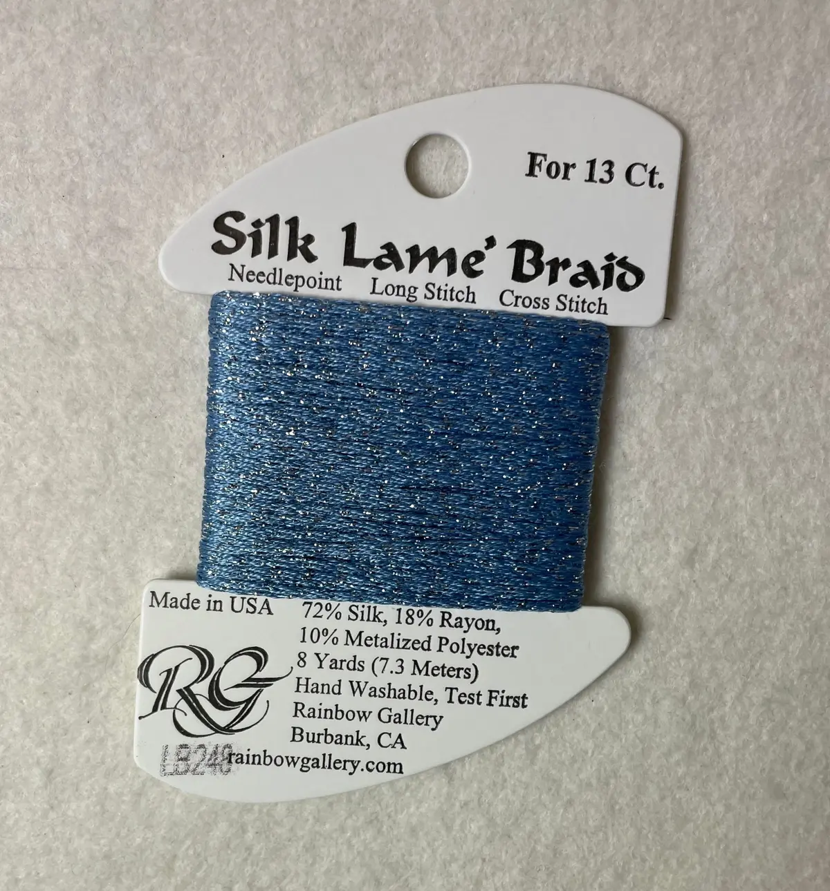 Silk Lame Braid Lb248 Blue Promise 1