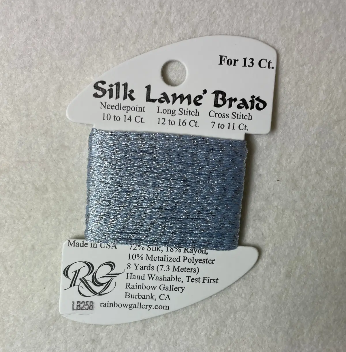 Silk Lame Braid Lb258 Gentle Gray 1