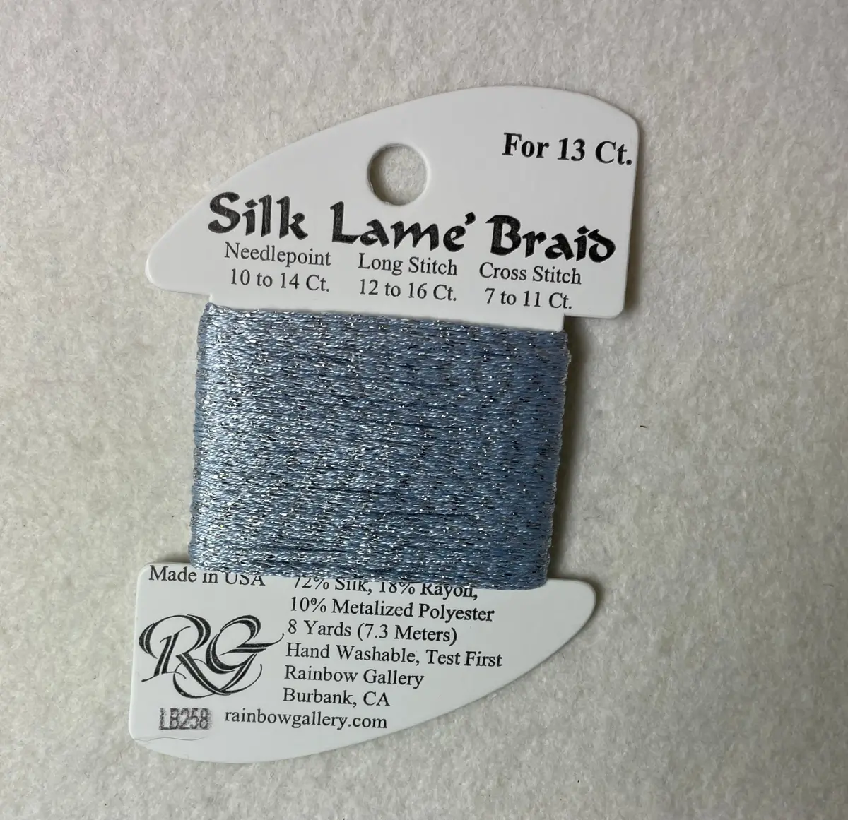 Silk Lame Braid Sl258 Gentle Gray 1