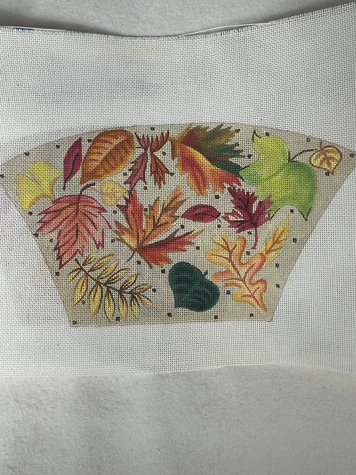 * Sale / Elizabeth Turner 0014 Fan Purse - Fall Leaves 1