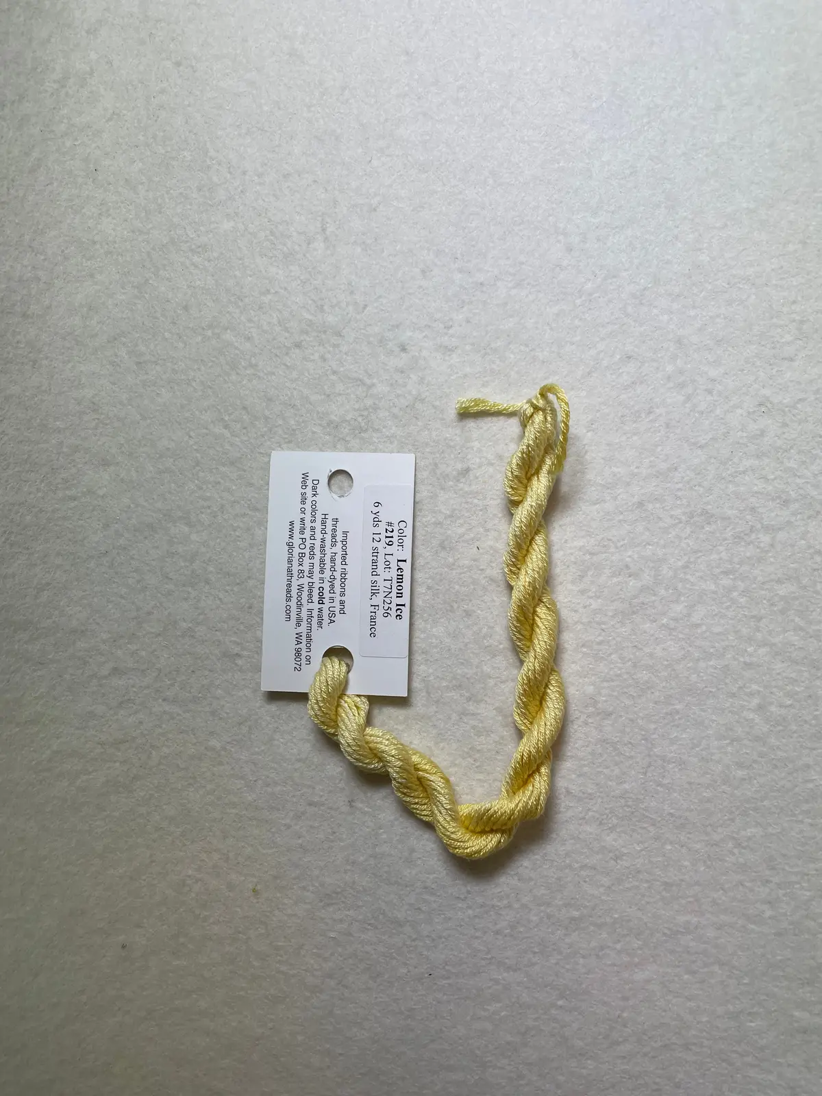 Gloriana Silk Floss 219 Lemon Ice 1